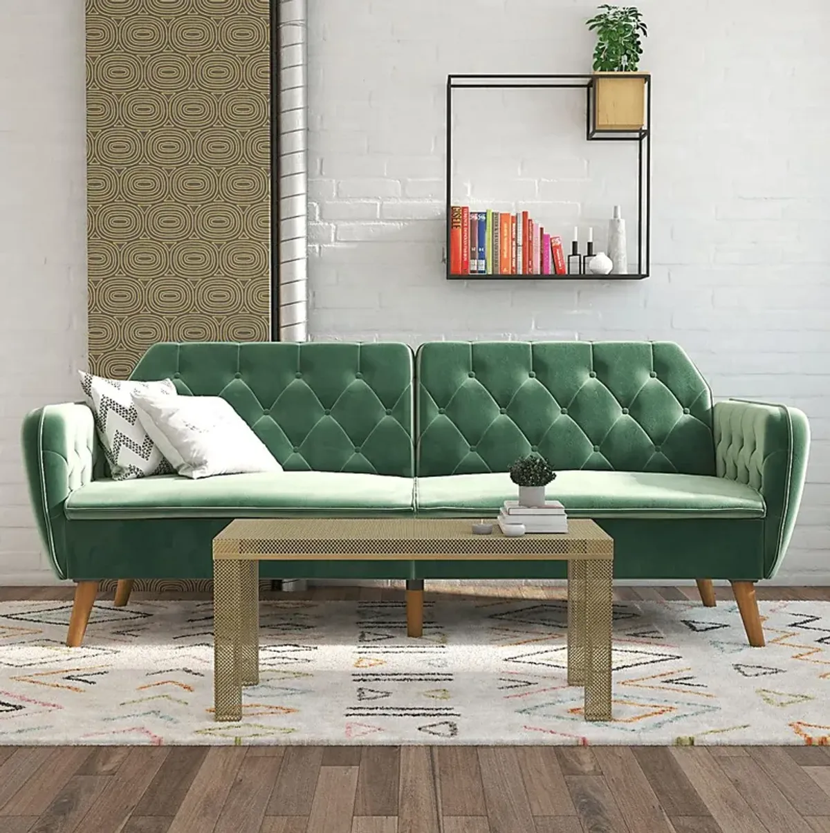 Telora II Green Futon