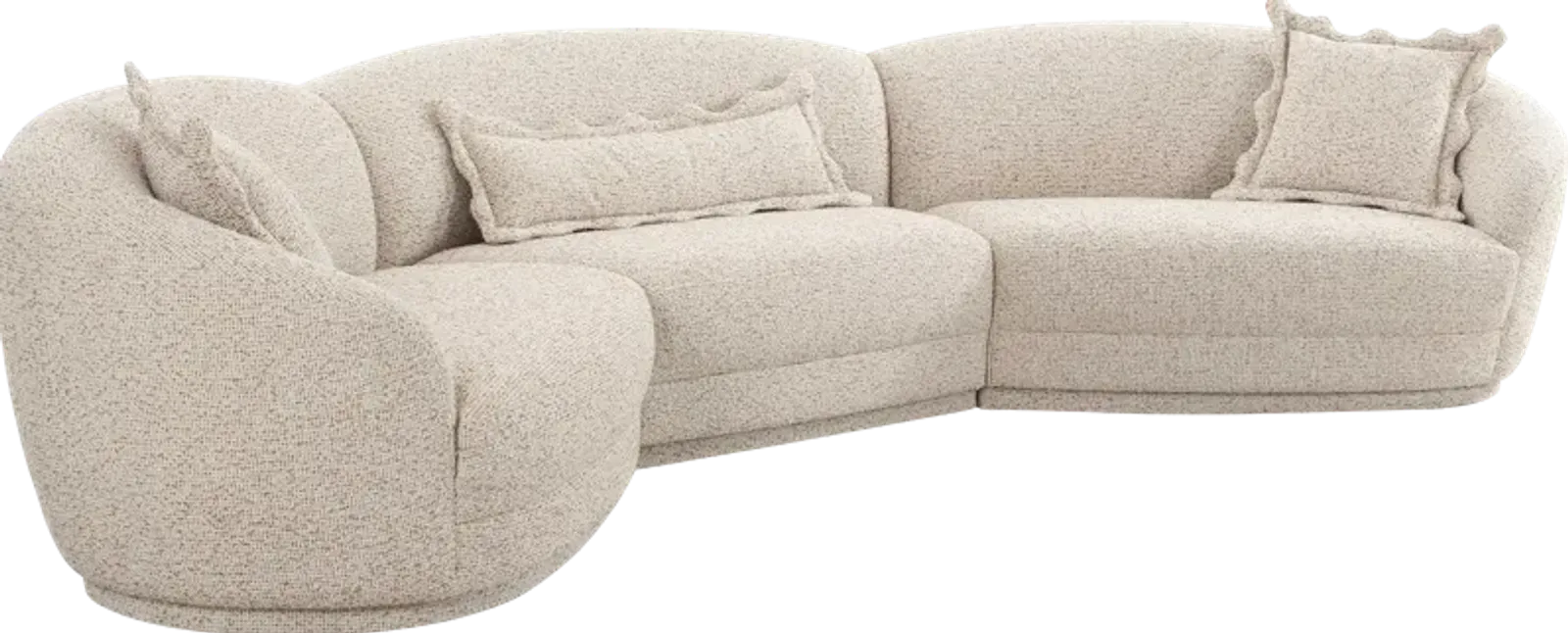 Argyll Beige 3 Pc Sectional