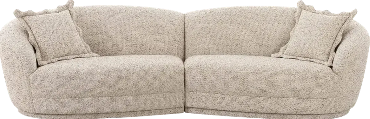 Argyll Beige 2 Pc Sectional