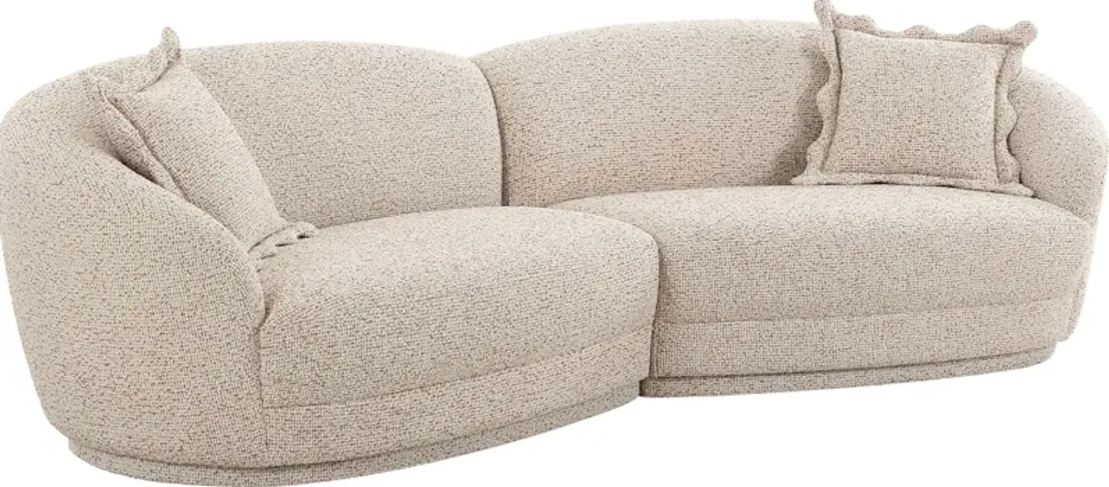 Argyll Beige 2 Pc Sectional