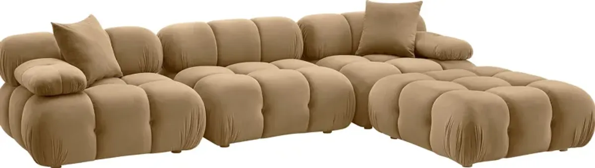 Crianza Brown 4 Pc Sectional