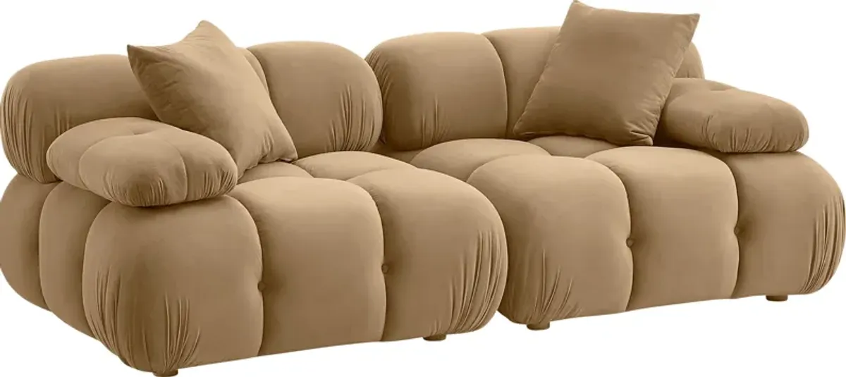 Crianza Brown Loveseat