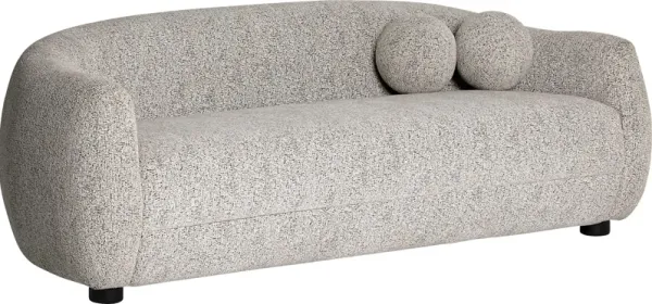 Cazneau II Black and White Sofa