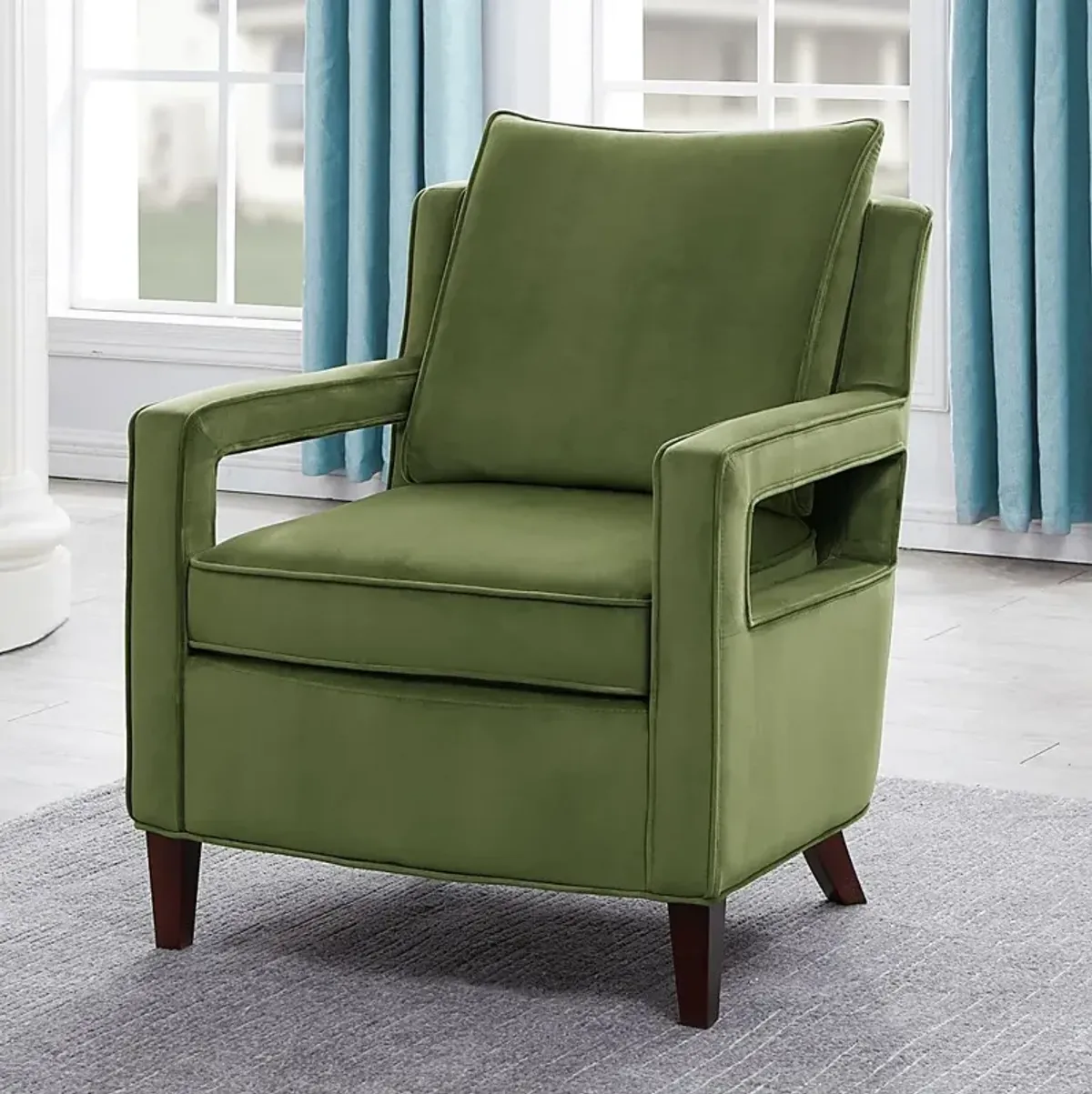 Hinkel Green Accent Chair