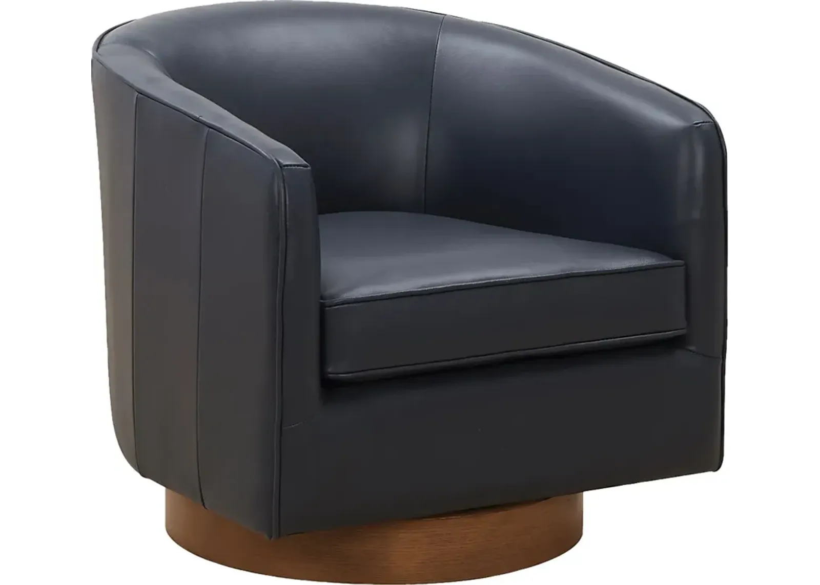 Penasco Dark Blue Swivel Accent Chair