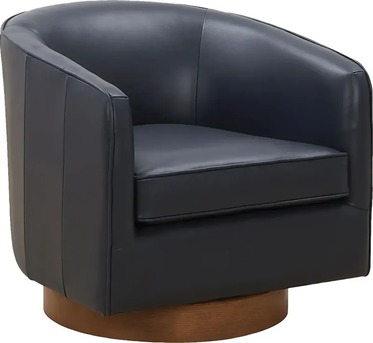 Penasco Dark Blue Swivel Accent Chair