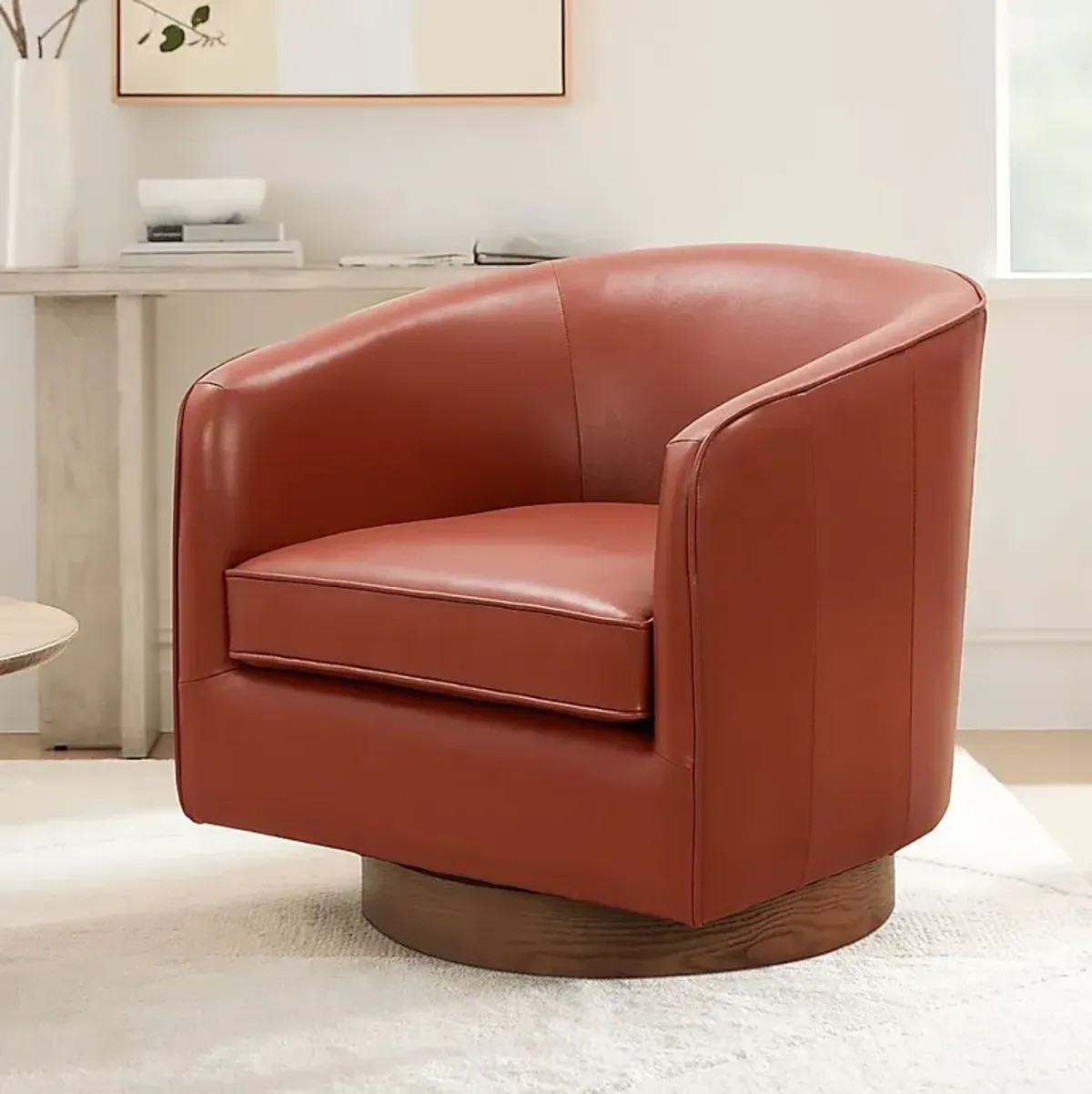 Penasco Carmel Swivel Accent Chair