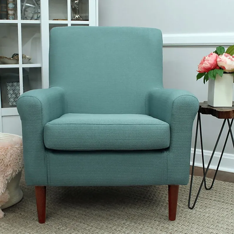 Siamasa Light Green Accent Chair