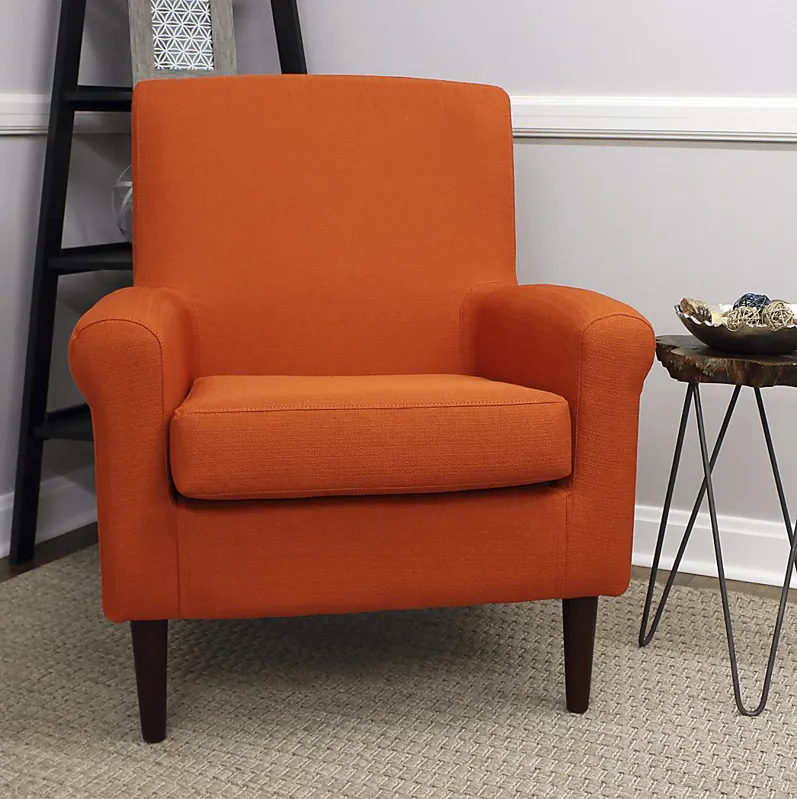 Siamasa Orange Accent Chair