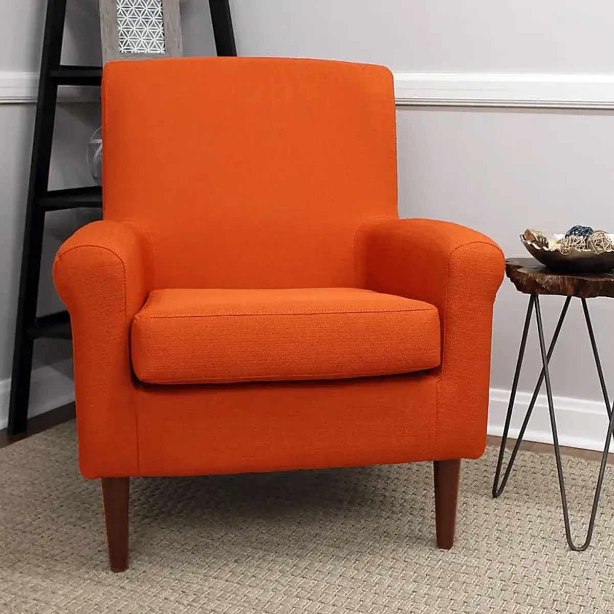 Siamasa Orange Accent Chair