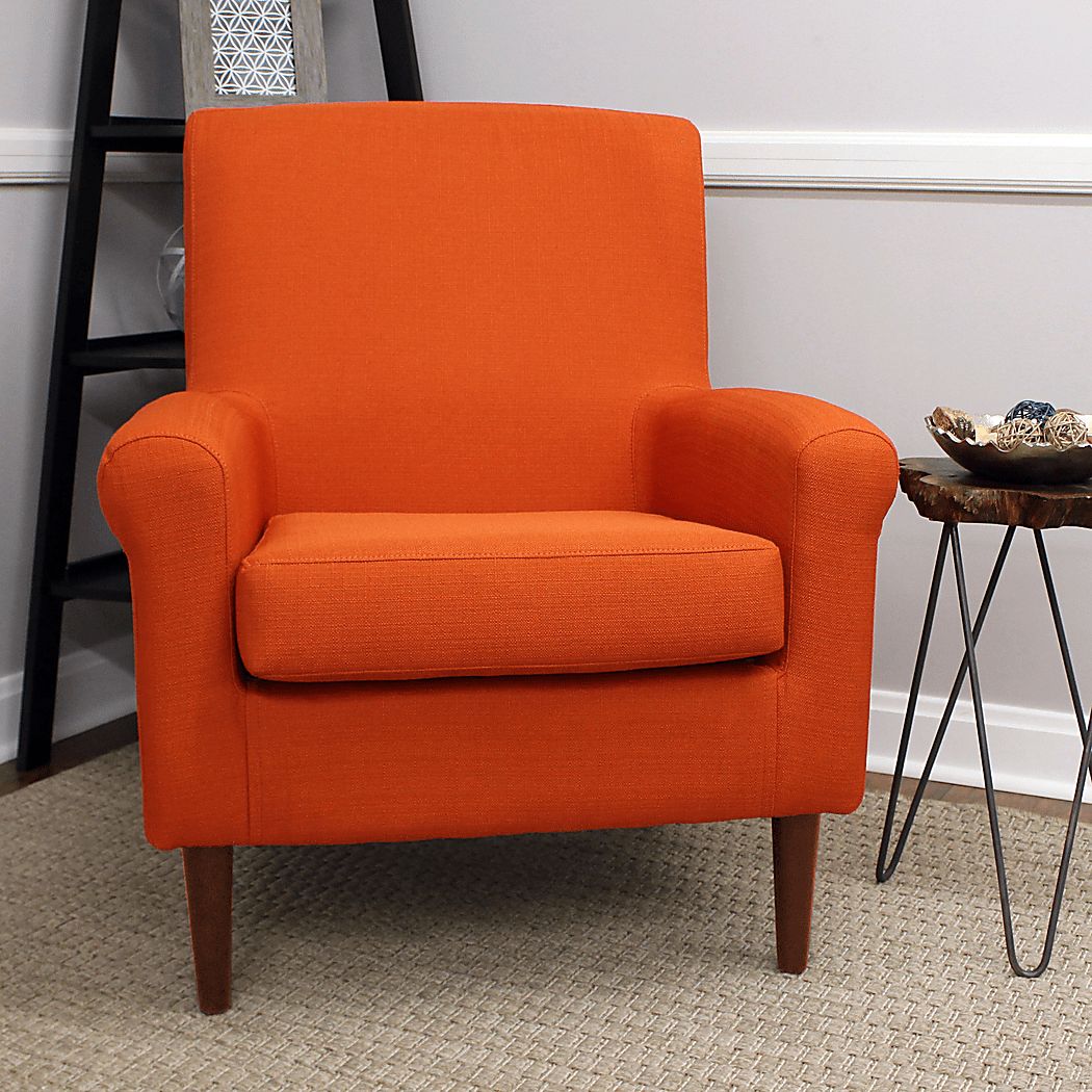 Siamasa Orange Accent Chair