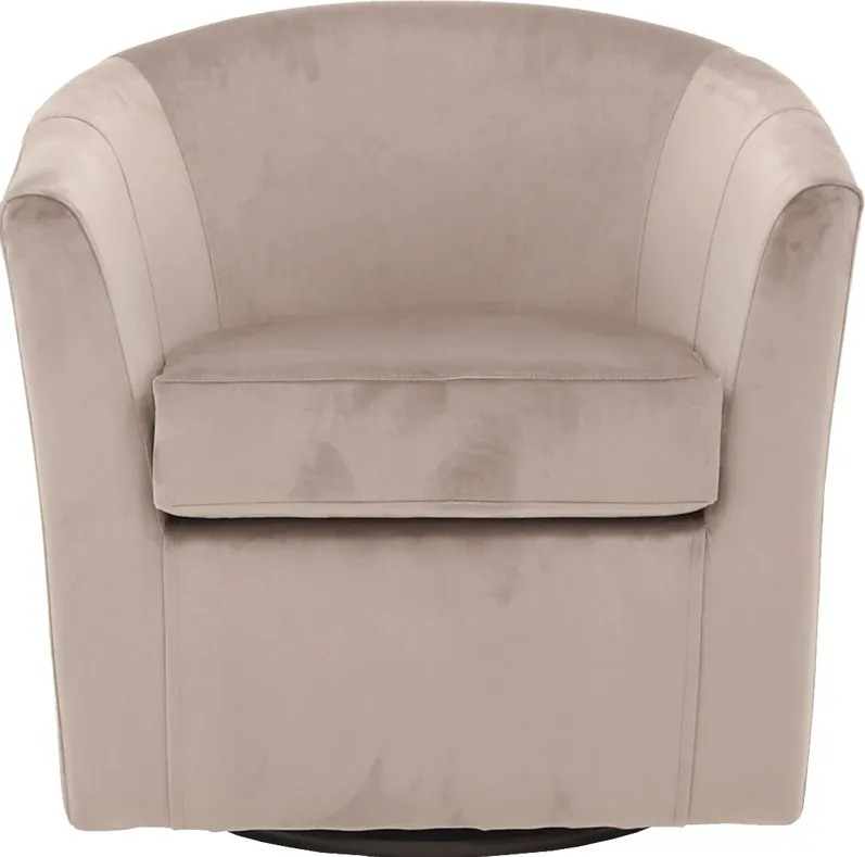 Lughala I Rose Swivel Accent Chair