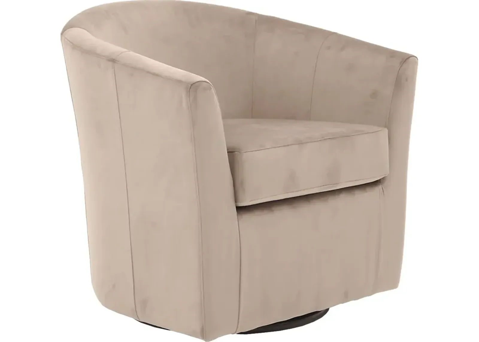 Lughala I Rose Swivel Accent Chair