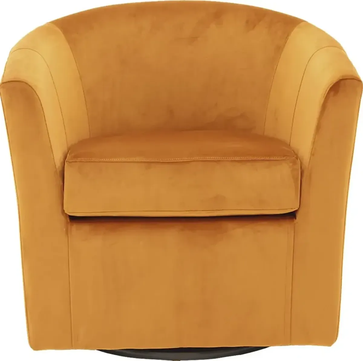 Lughala I Orange Swivel Accent Chair