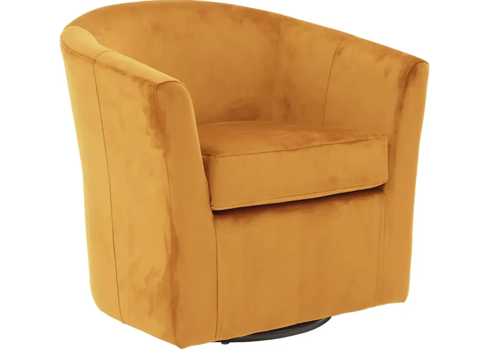 Lughala I Orange Swivel Accent Chair