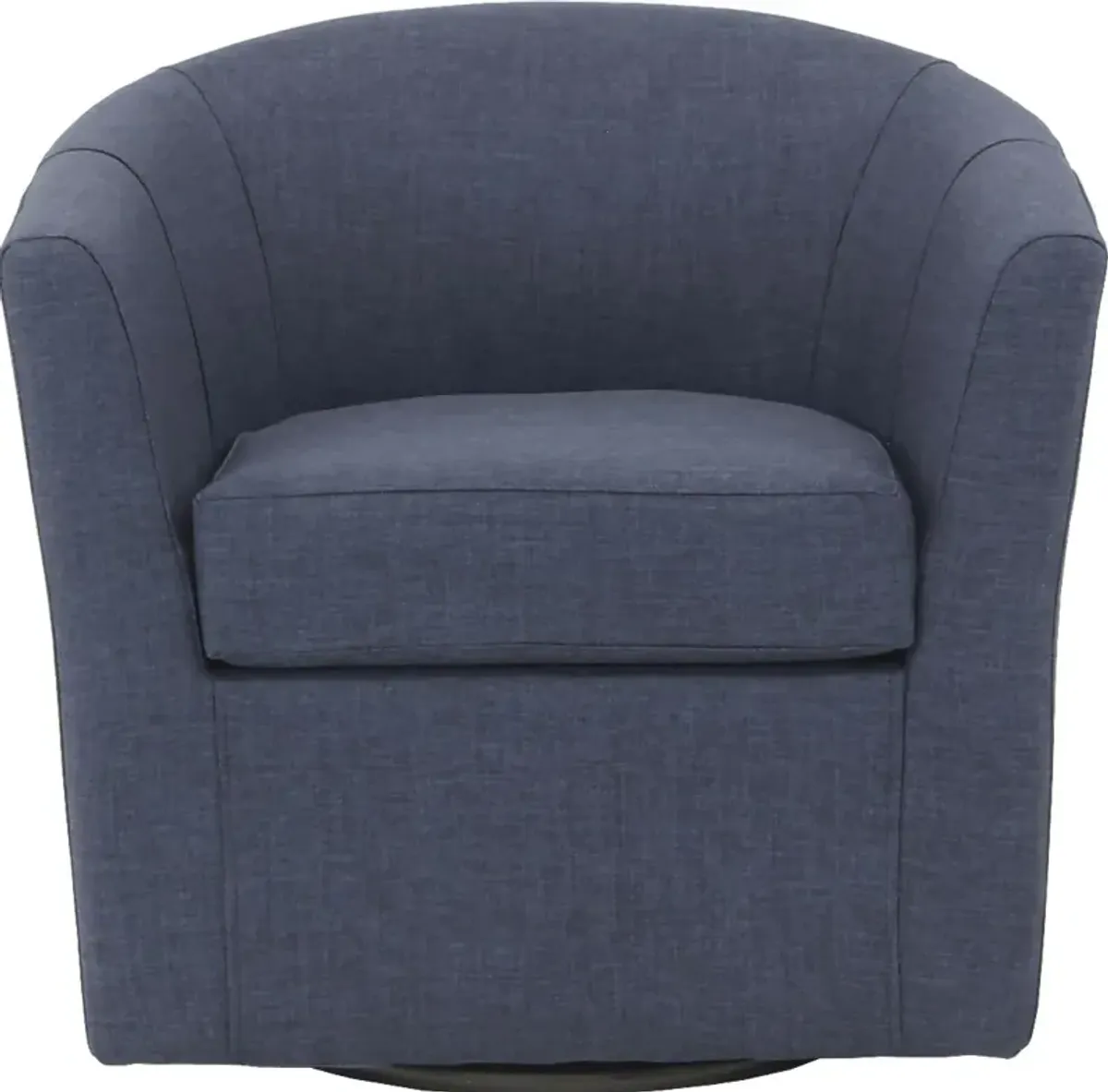 Lughala I Navy Swivel Accent Chair