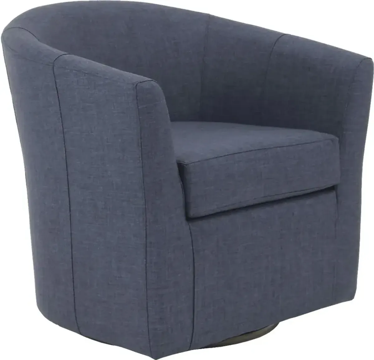 Lughala I Navy Swivel Accent Chair