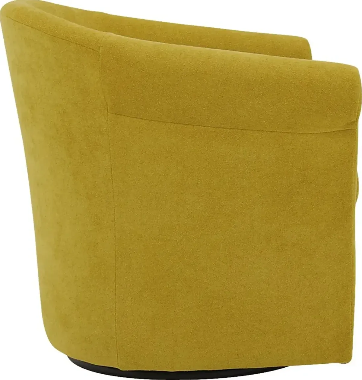 Alokaba Yellow Swivel Accent Chair