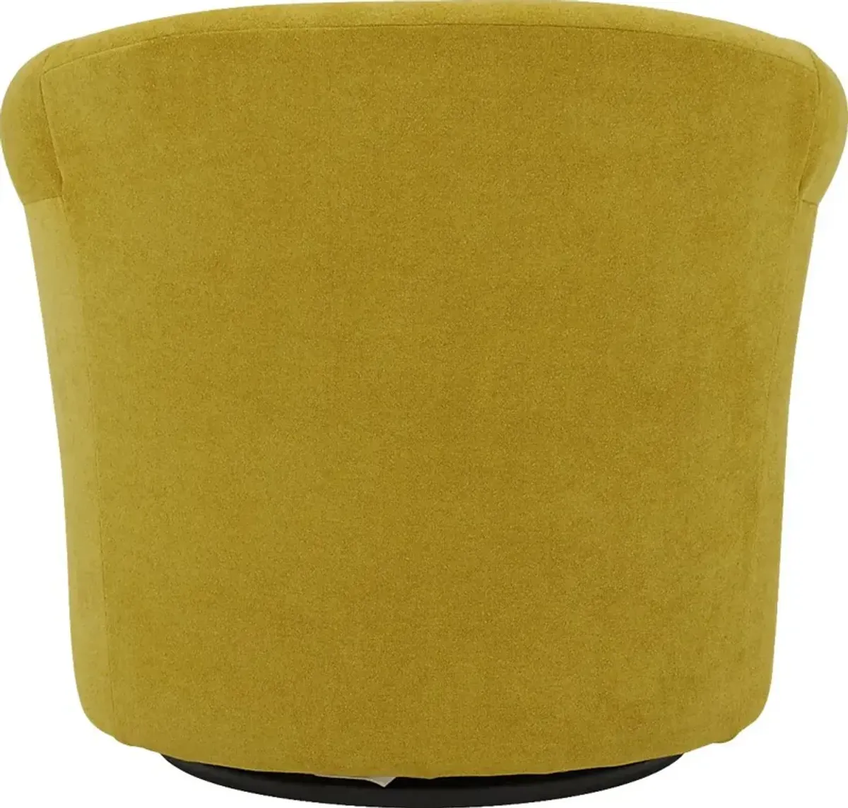 Alokaba Yellow Swivel Accent Chair