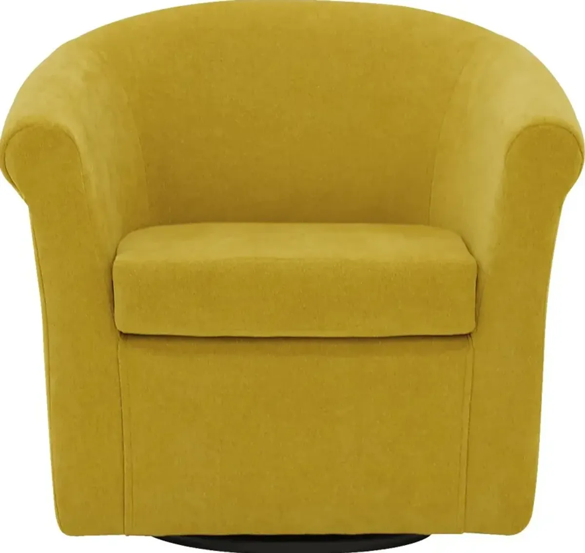 Alokaba Yellow Swivel Accent Chair