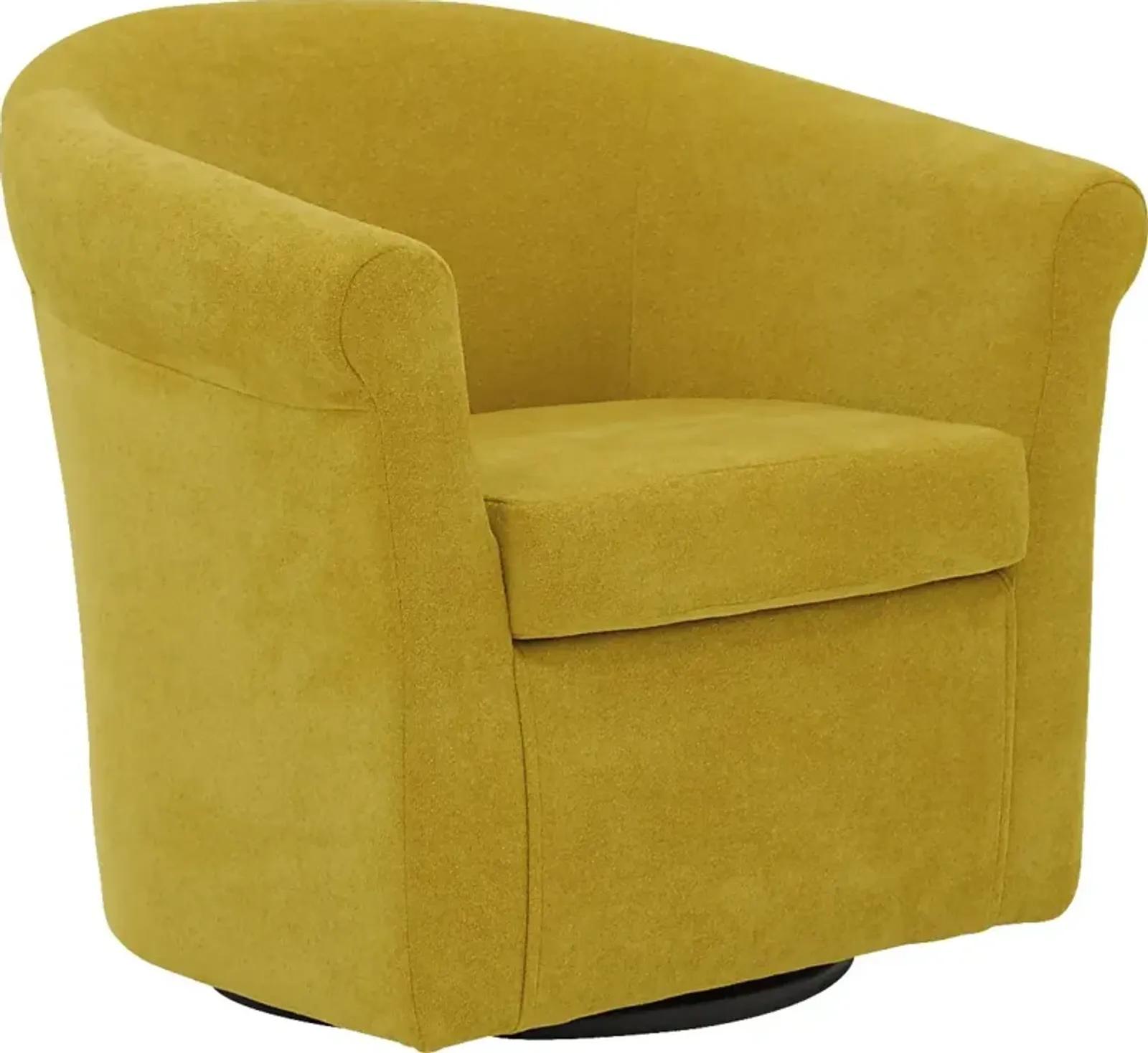 Alokaba Yellow Swivel Accent Chair