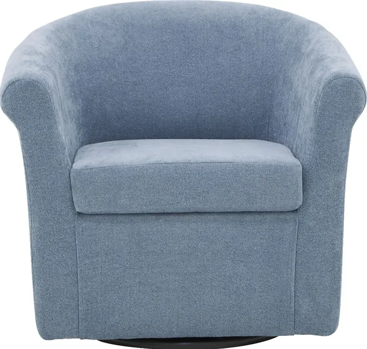 Alokaba Light Blue Swivel Accent Chair