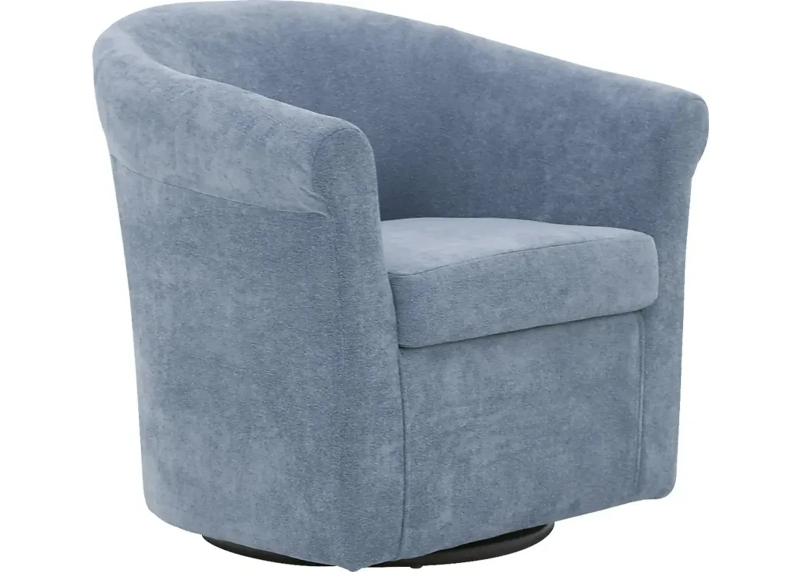 Alokaba Light Blue Swivel Accent Chair