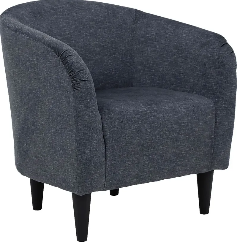 Emsabit Dark Blue Accent Chair