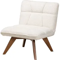 Stegen White Accent Chair