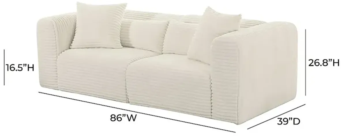 Cableswynd Cream Loveseat