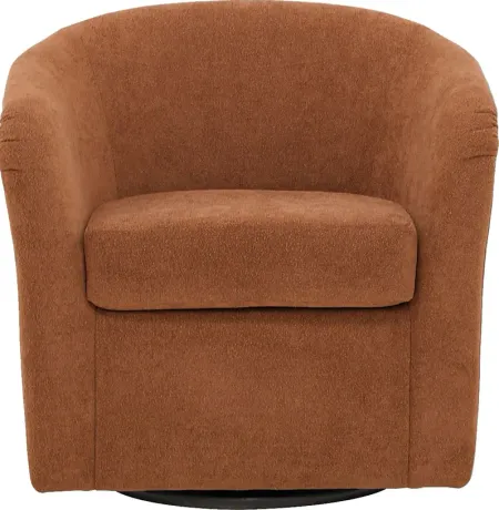 Emsabit I Red Swivel Accent Chair