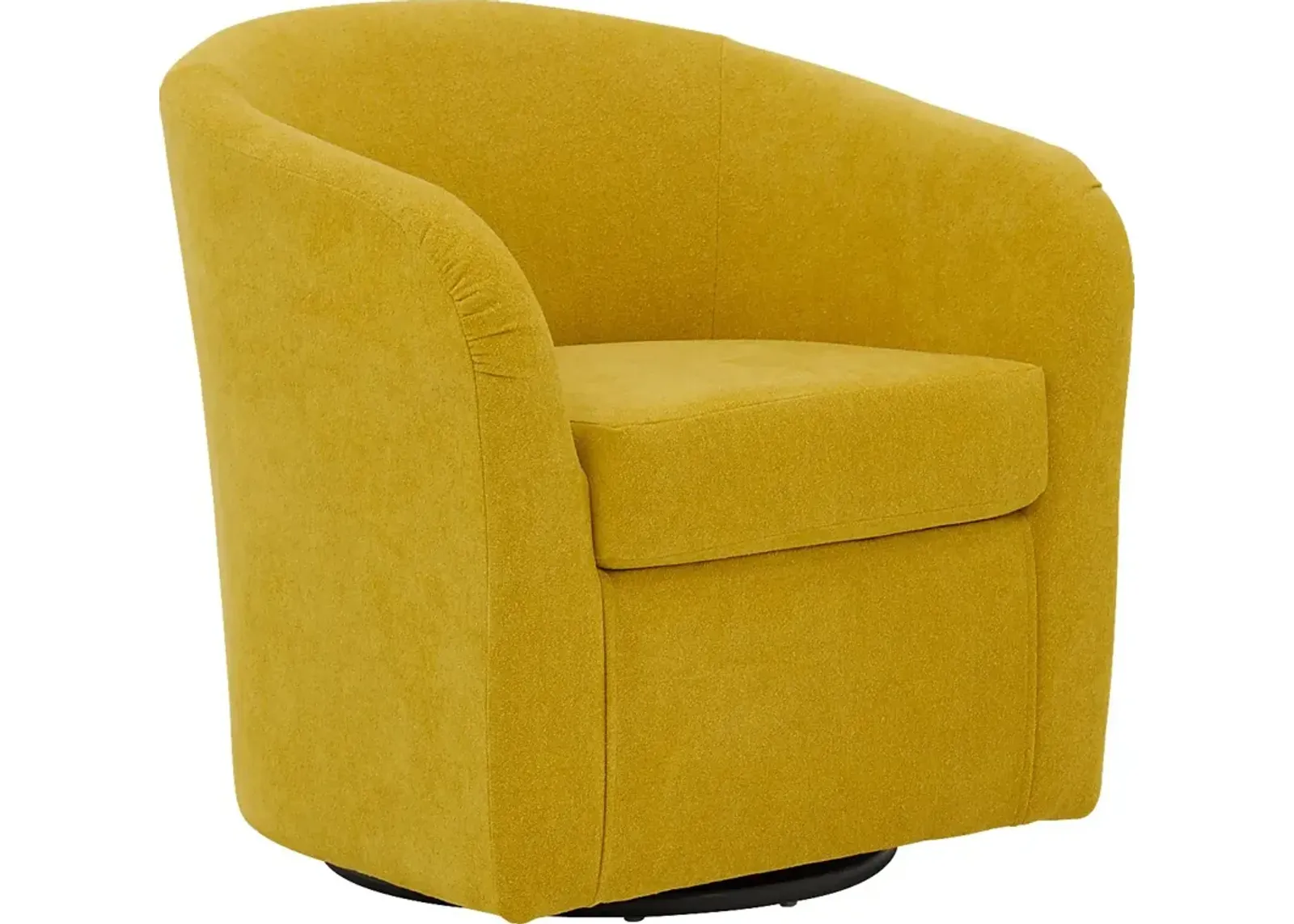 Emsabit I Yellow Swivel Accent Chair