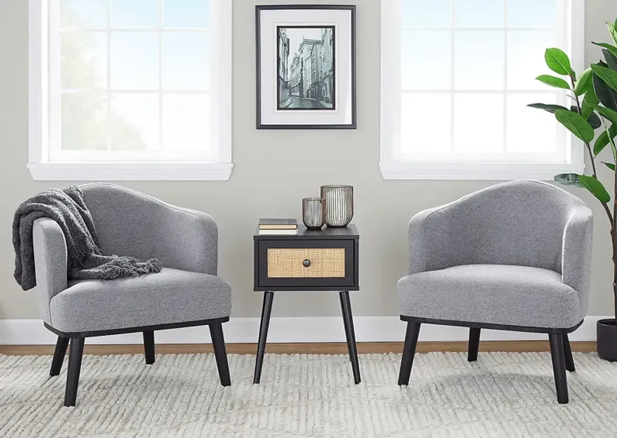 Tumpkins Gray Accent Chair