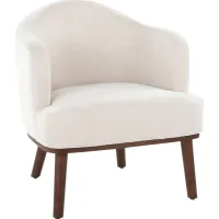 Tumpkins Cream Accent Chair