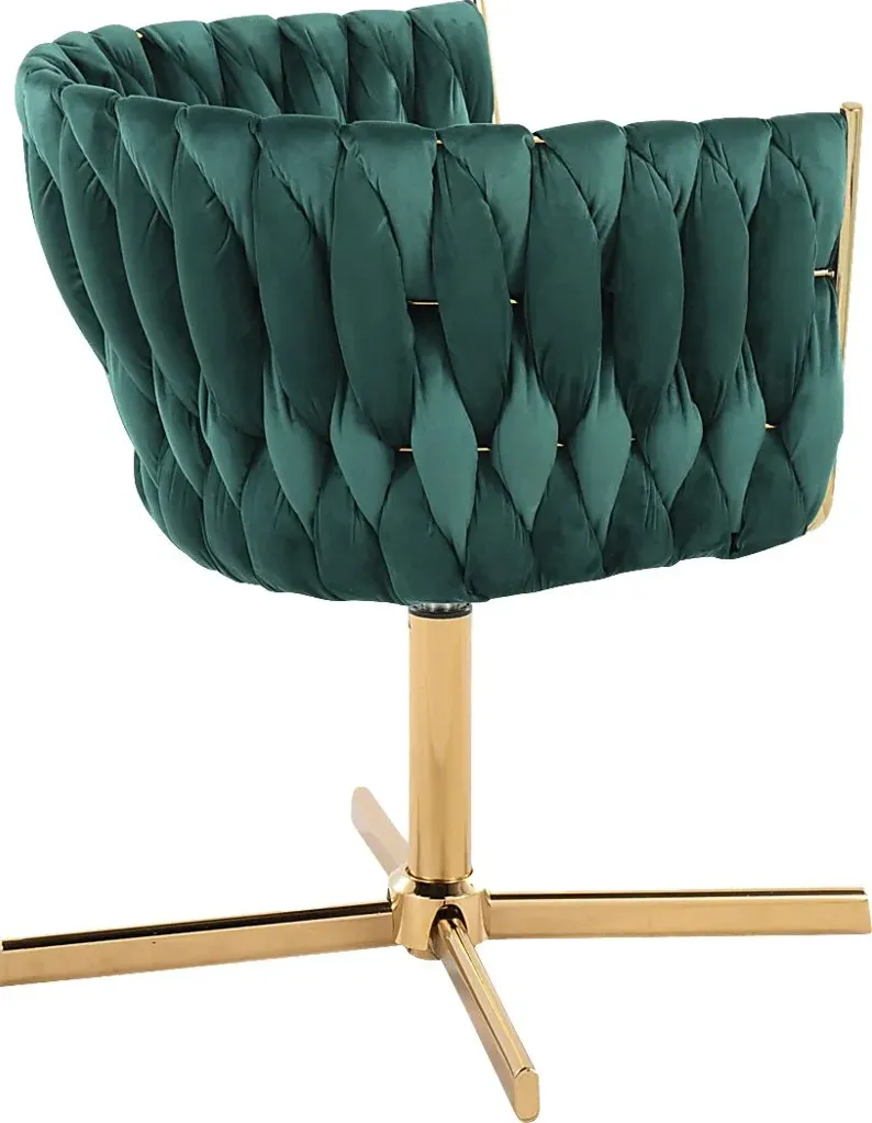 Sutcliff Green Swivel Accent Chair