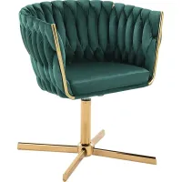 Sutcliff Green Swivel Accent Chair