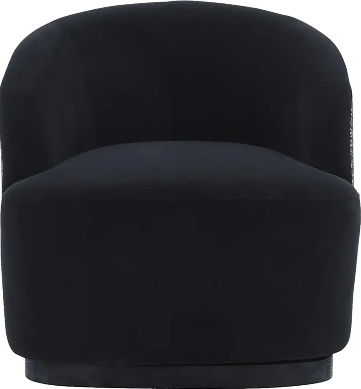 Lommel Black Swivel Accent Chair