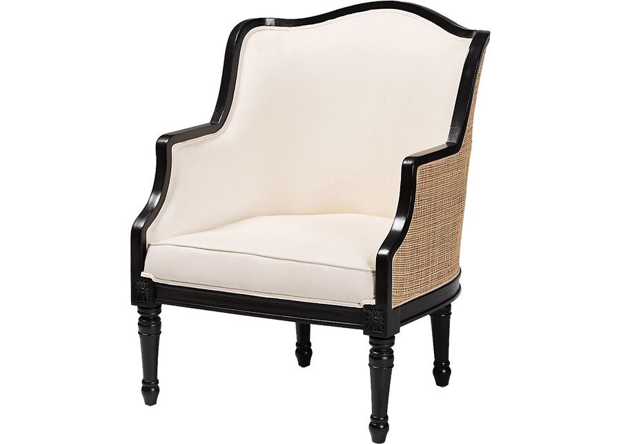 Jenness Black Accent Chair