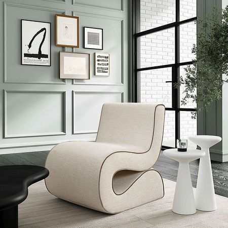 Rawding Cream Accent Chair