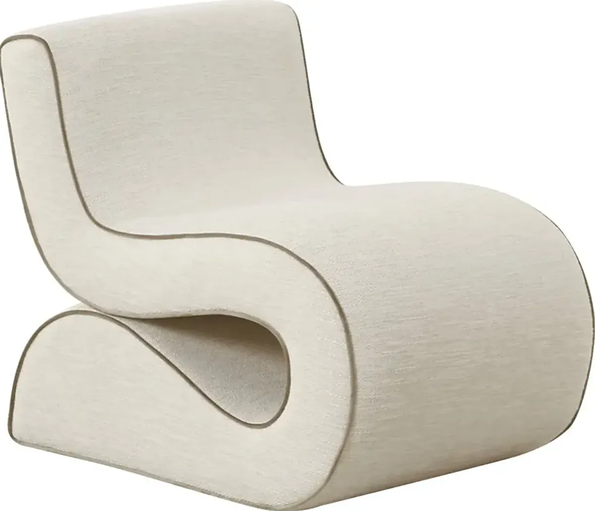 Rawding Cream Accent Chair