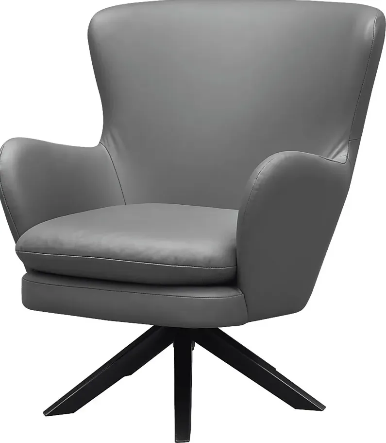 Nanmart Gray Swivel Accent Chair