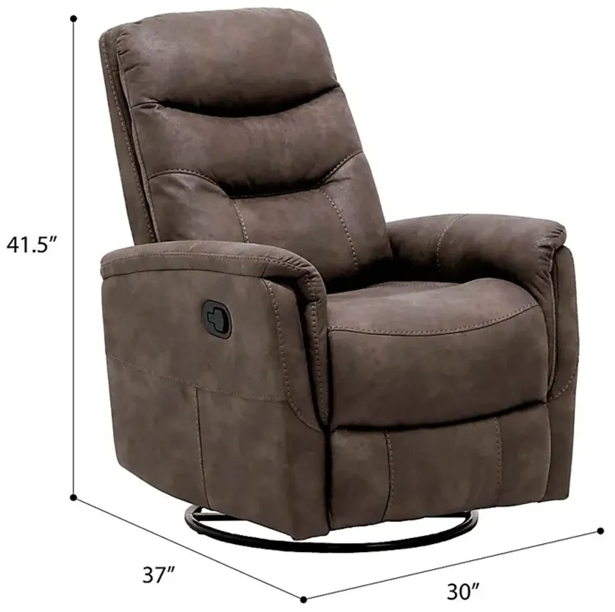 Chierii Brown Glider Recliner