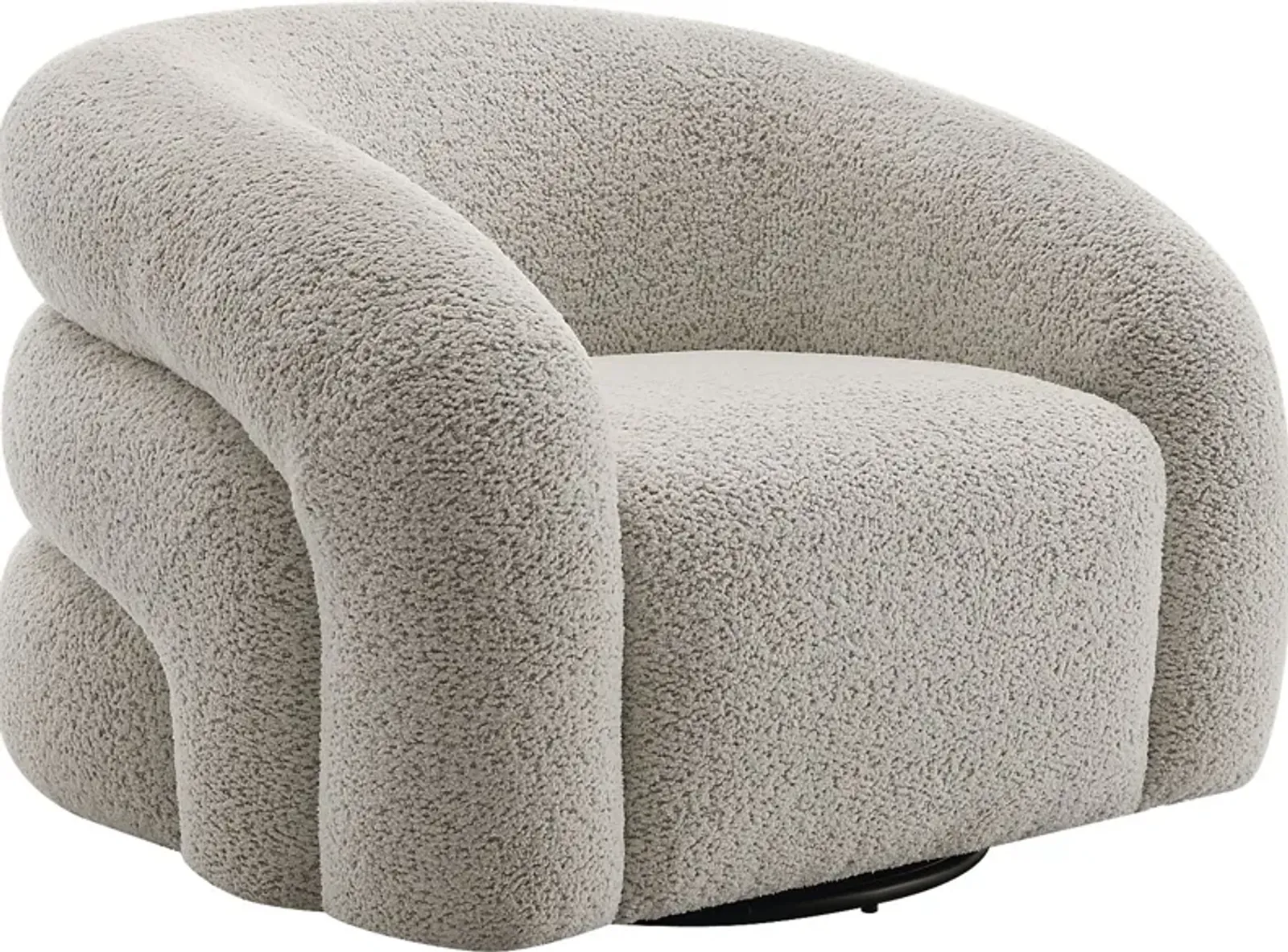 Centaroca Gray Swivel Accent Chair