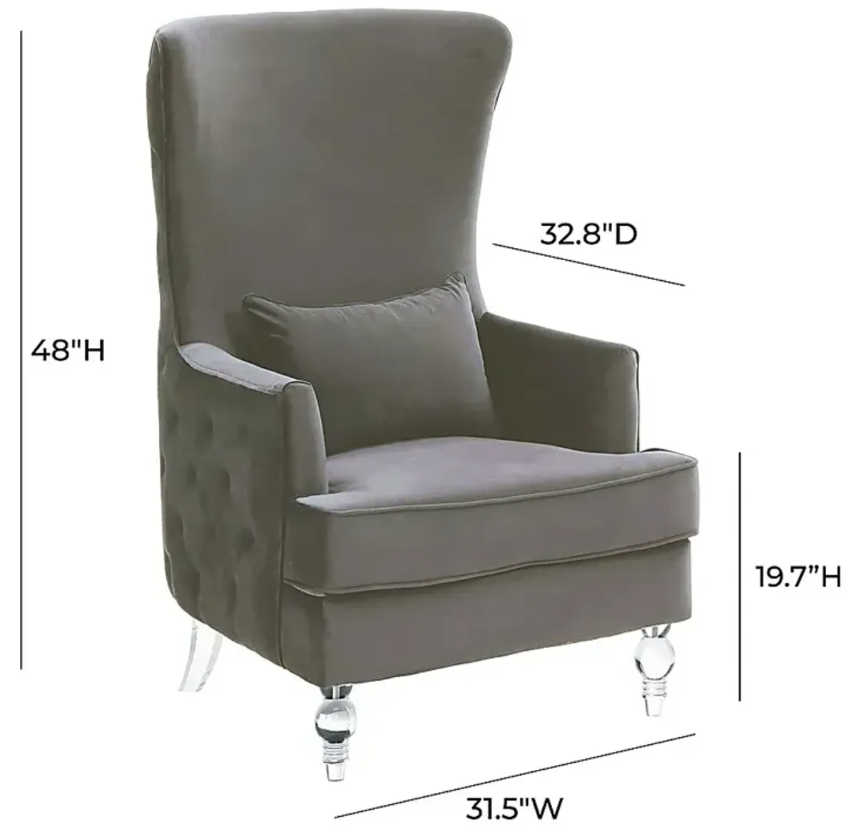 Gehron Gray Accent Chair