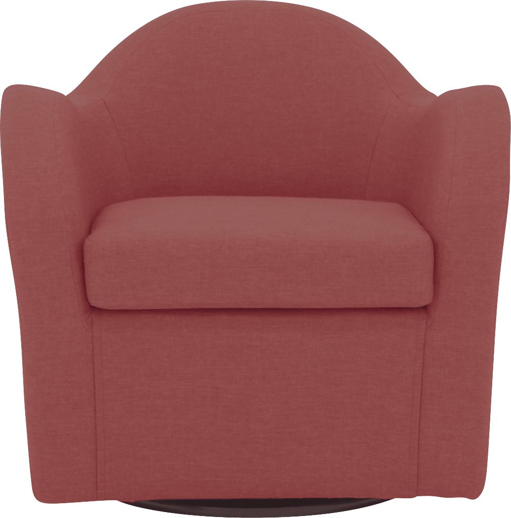 Peliel Orange Swivel Accent Chair