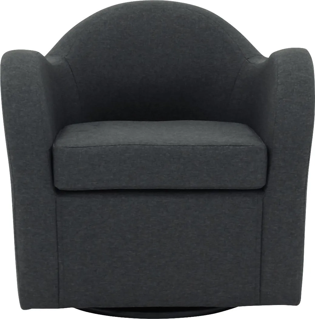 Peliel Gray Swivel Accent Chair