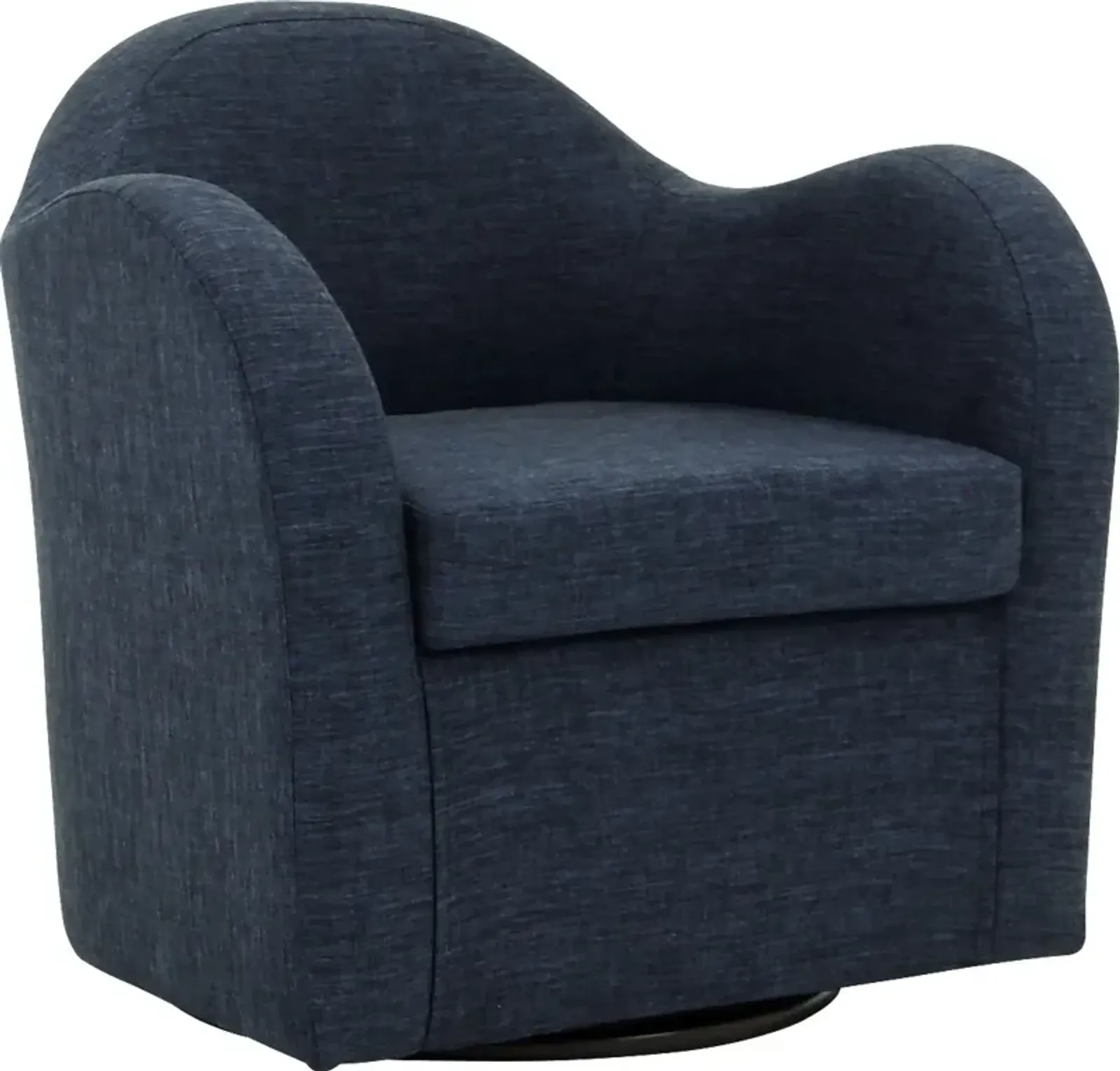 Peliel Navy Swivel Accent Chair