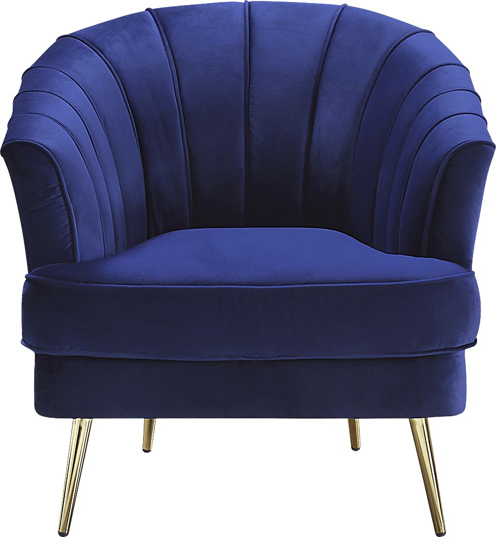 Schley Blue Accent Chair