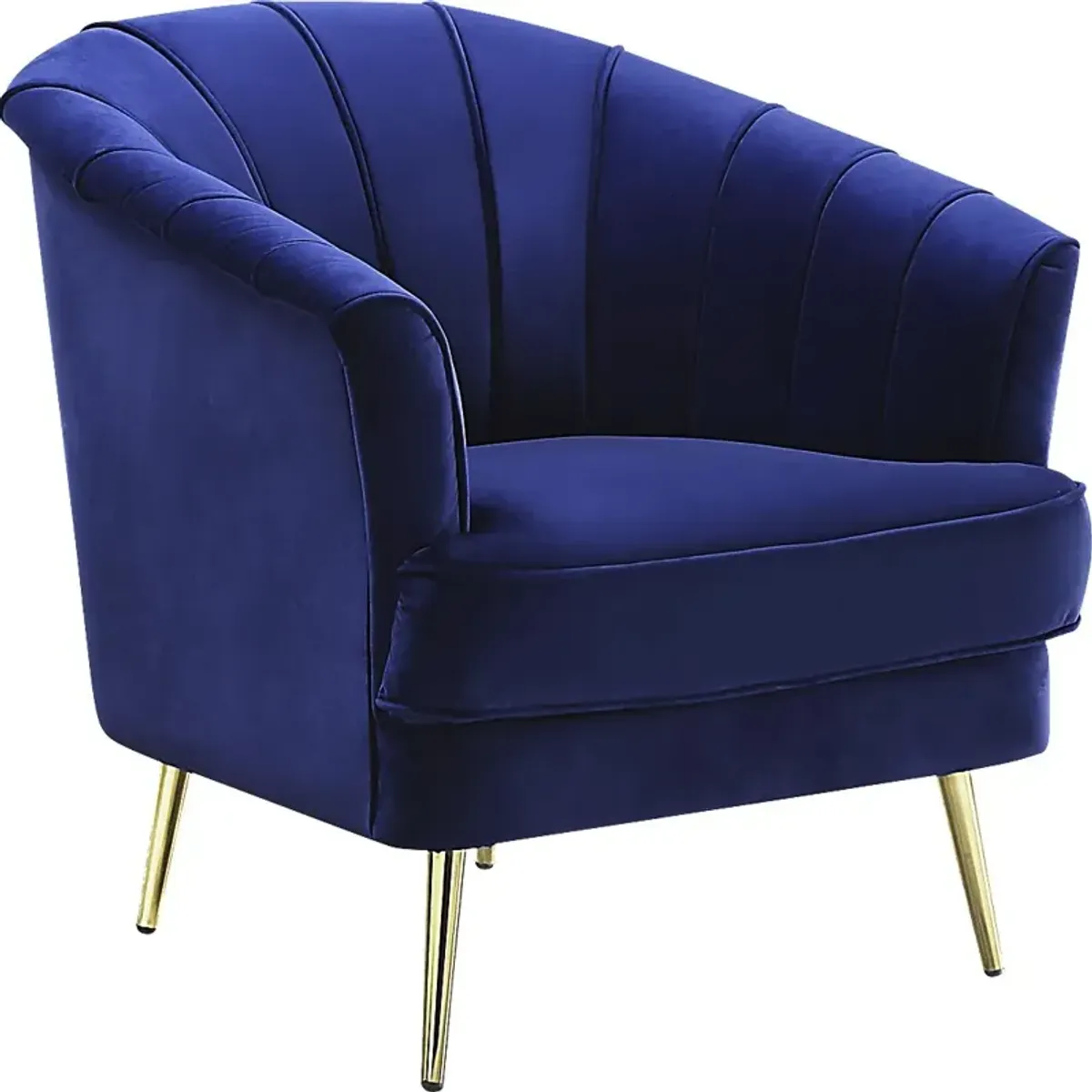 Schley Blue Accent Chair