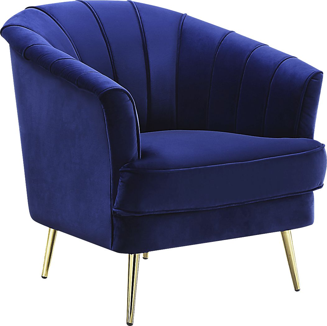 Schley Blue Accent Chair